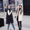 Medium and long down cotton vest women's autumn and winter new loose outer vest cotton jacket