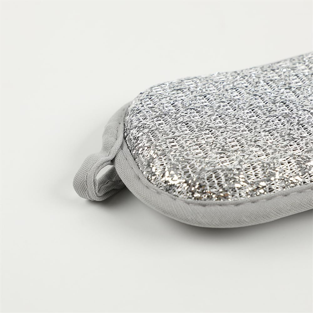 4 Pack Dish Sponge for Washing Dishes Cleaning Kitchen, All-Purpose, Non Scratch, Rough Scrubbers Side for Non-Stick Cookware, Soft Microfiber Scrub