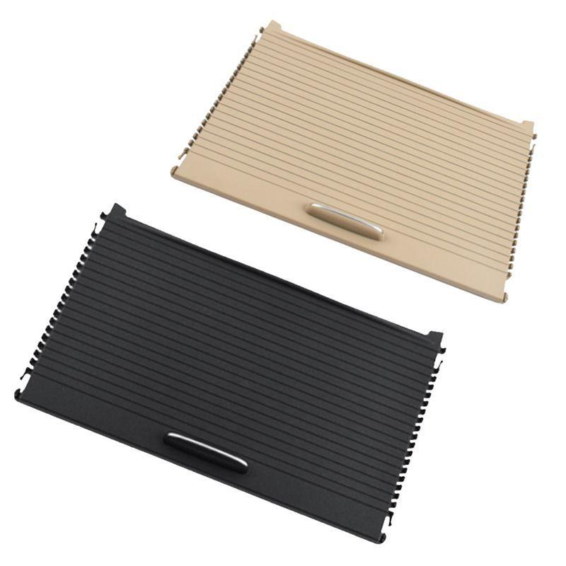 Car Rear Armrest Box Water Cup Holder Curtain For W204 W207 Drink Holder Slide Roller Blind Black Replacement