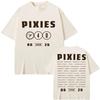 Pixies Koszulka Graficzna Stardust 2026 Trasa Światowa Codzienne Noszenie Koszulki z Nadrukiem Streetwear Damskie Męskie Codzienne Topy Letnia Bawełniana Koszulka