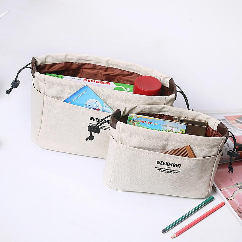 Trousse de maquillage en toile avec tissu imperméable pour le voyage et l'organisation à la maison