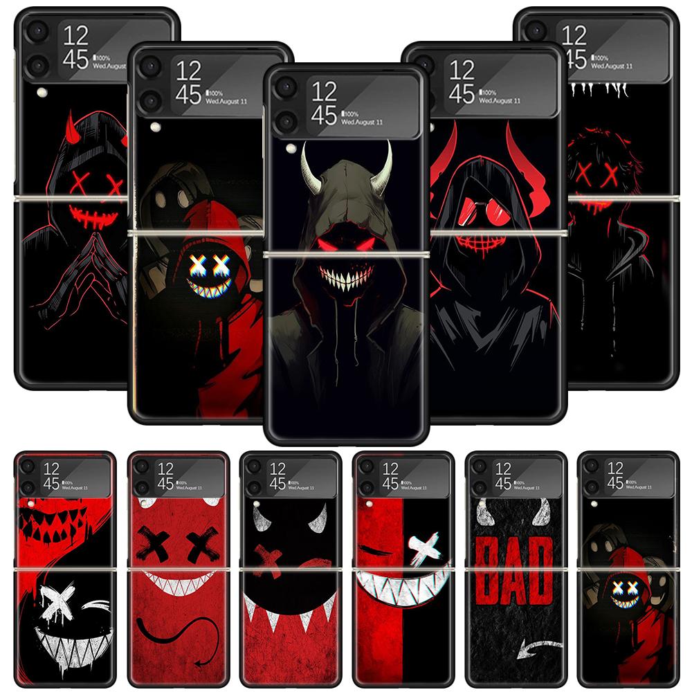 Devil Bad Boy Anime Phone Case For Samsung Galaxy Z Flip 7 6 5 4 3 5G Shockproof Cover Z Flip7 Flip6 ZFlip5 Flip3 Flip4 Luxury S