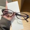 Retro New Oval Plastic Anti Blue Light Glasses for Men and Women Fashion Trendy Reading Glasses