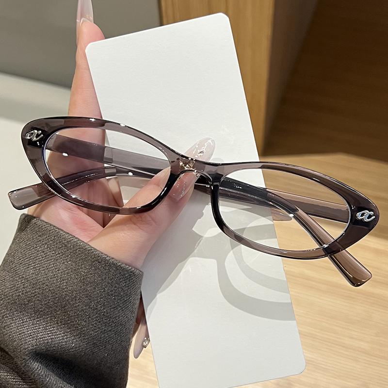 Retro New Oval Plastic Anti Blue Light Glasses for Men and Women Fashion Trendy Reading Glasses