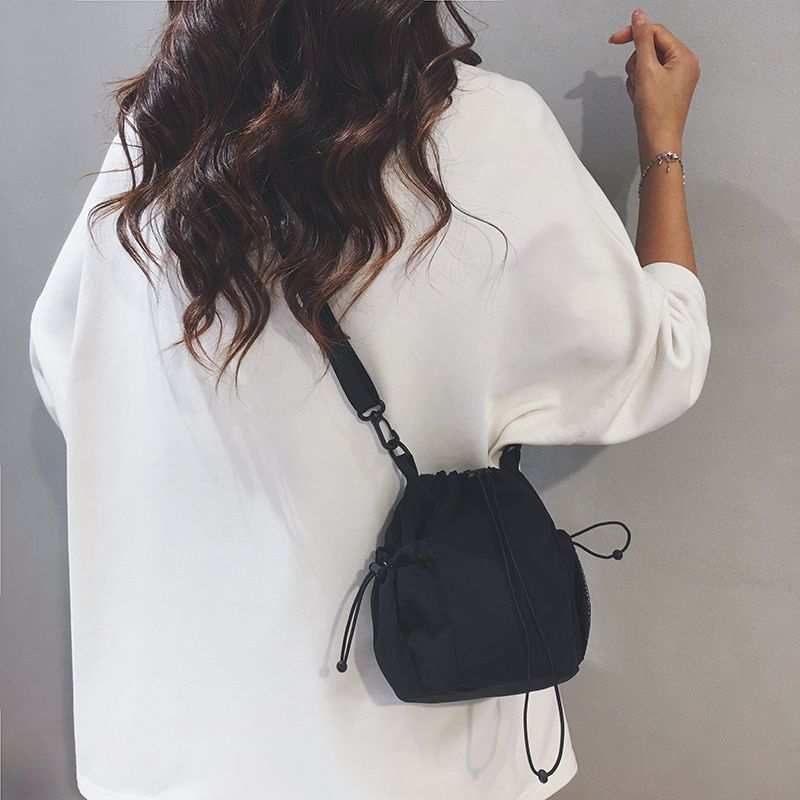 

Bag Female Japanese Fashion Brand Casual Travel Canvas Bag Black