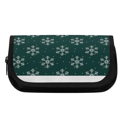 Pencil Case Large Capacity Metal Zipper 300D Polyester with Two Layers for Pens Stationery and Small Accessories for Boys Girls