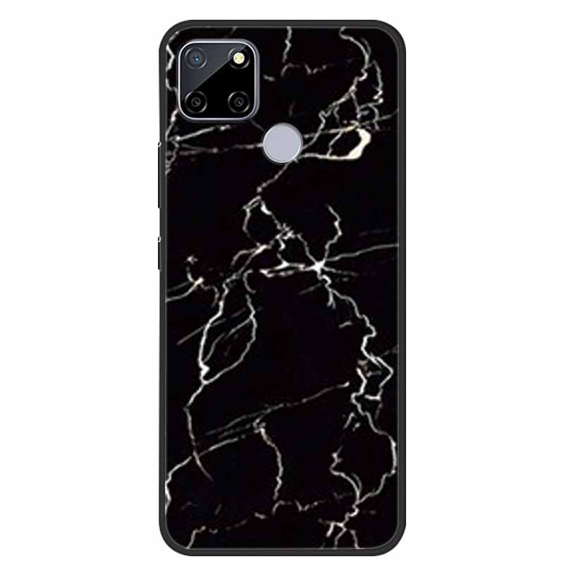 Für Realme C25 Hülle Marmor Silikon TPU Weiche Abdeckung Handyhülle Für OPPO Realme C25S C25 S Funda Stoßfest Coque RMX3191 Capa