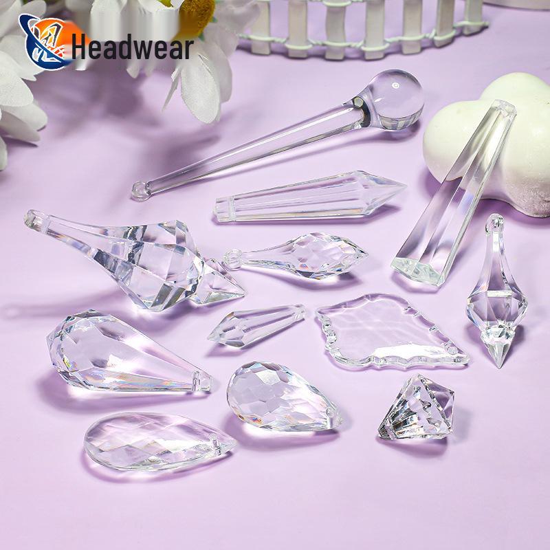 Acrylic Water Drop Crystal Chandelier Pendant Ornament for Wedding Pavilion or Christmas Decoration