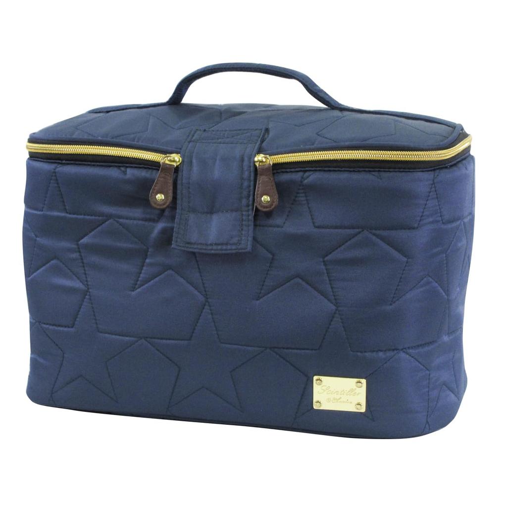 At First Portable Diaper Storage Star Quilt AF1550 Case, Navy,