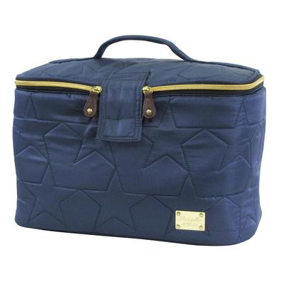 At First Portable Diaper Storage Star Quilt AF1550 Case, Navy,