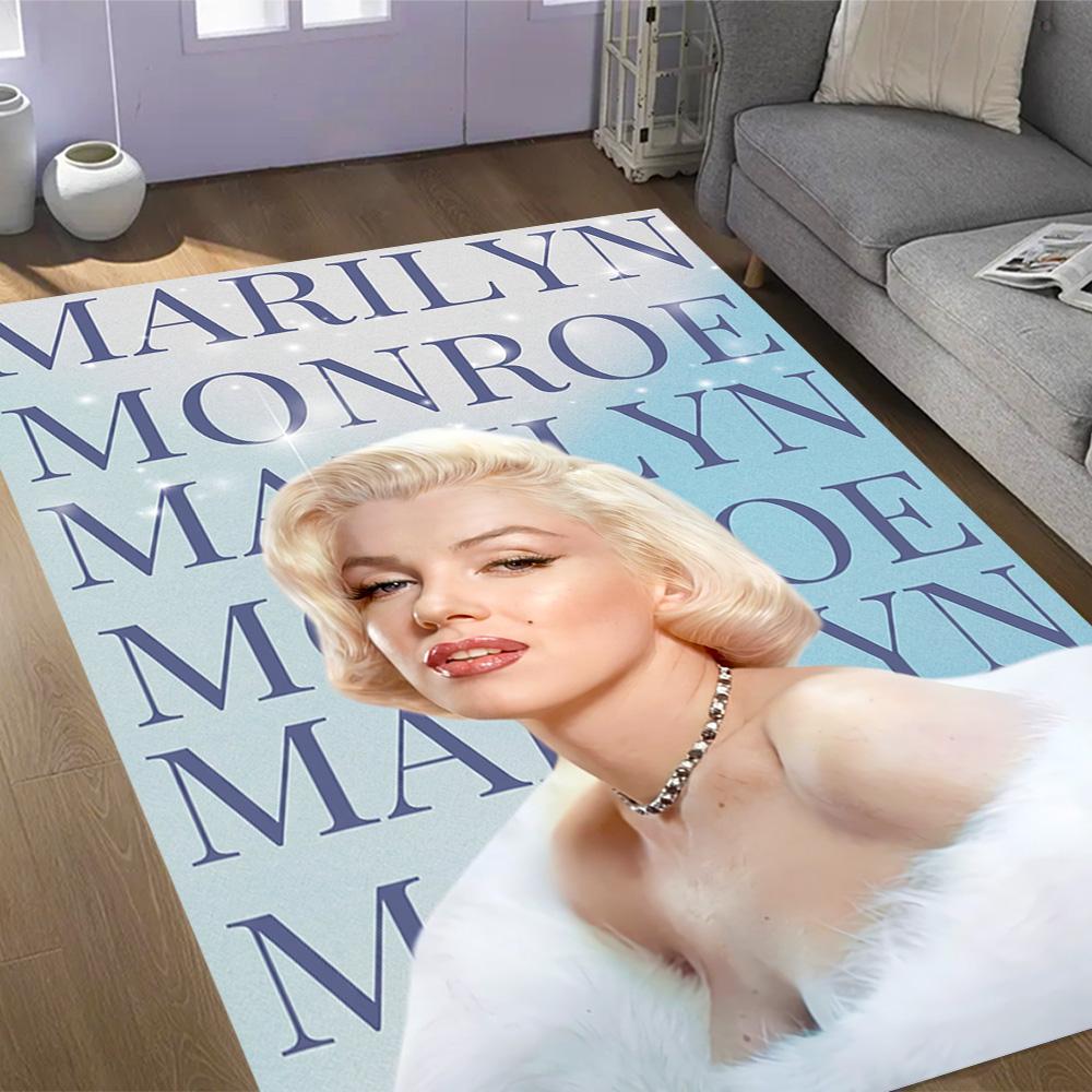 Tappeto da Pavimento Iconico Poster Marilyn Monroe Tappeto per Ufficio Perfetto per Ingresso Studio Soggiorni Camere da Letto Tappeto Antiscivolo Decorazione Ufficio Anime