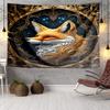 Autumn Fox Portrait Tapestry Room Decoration Wall Hanging for Living Room Bedroom, dormitory, Birthday and Christmas gifts