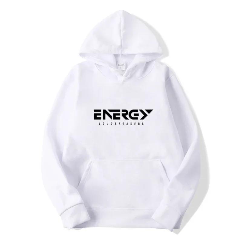 ENEREY Bedrucktes Sweatshirt Trendige Herren-Freizeit-Hoodies Herbst Lockerer Pullover Tops Männlich Tasche Fleece Warm Sportbekleidung