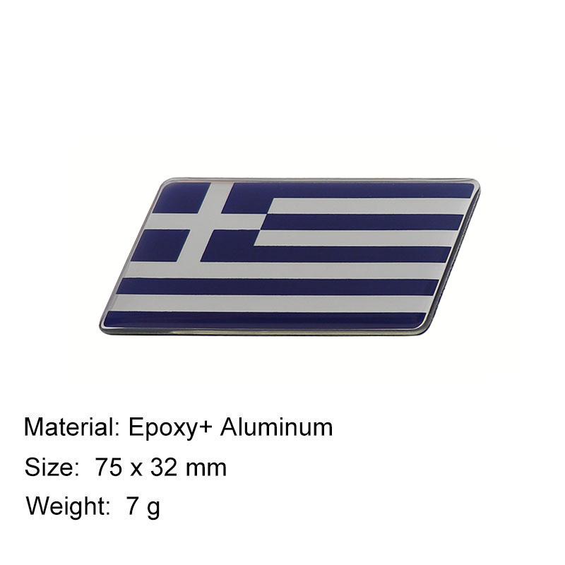 Premium Greece National Flag for Laptop Wall car Engine Hood Fender trunk Tail Rear Decal Emblem Badge Sticker