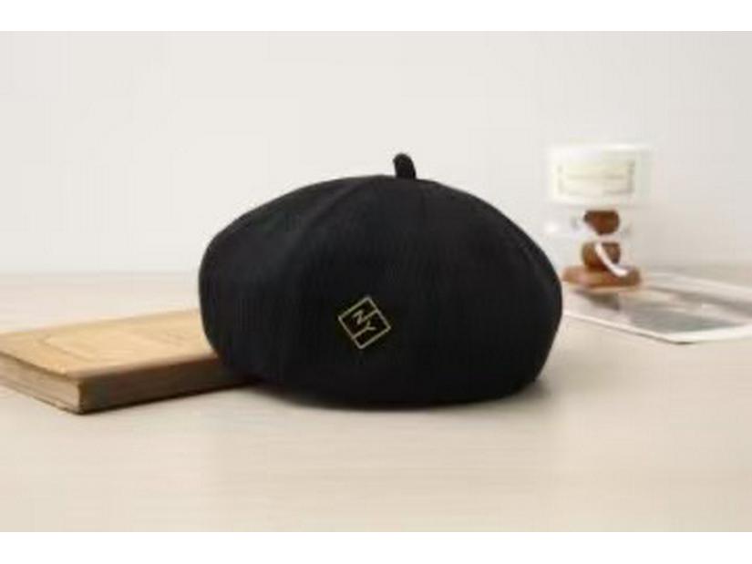 

Chic Retro Women s Autumn/Winter Twill Beret in Stylish Pumpkin Orange One Size чёрный