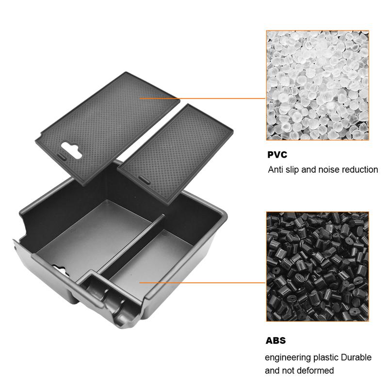 For Ford Ranger   -2025 Center Console Organizer Tray Armrest Storage Box Layered Storage Box Interior Accessories