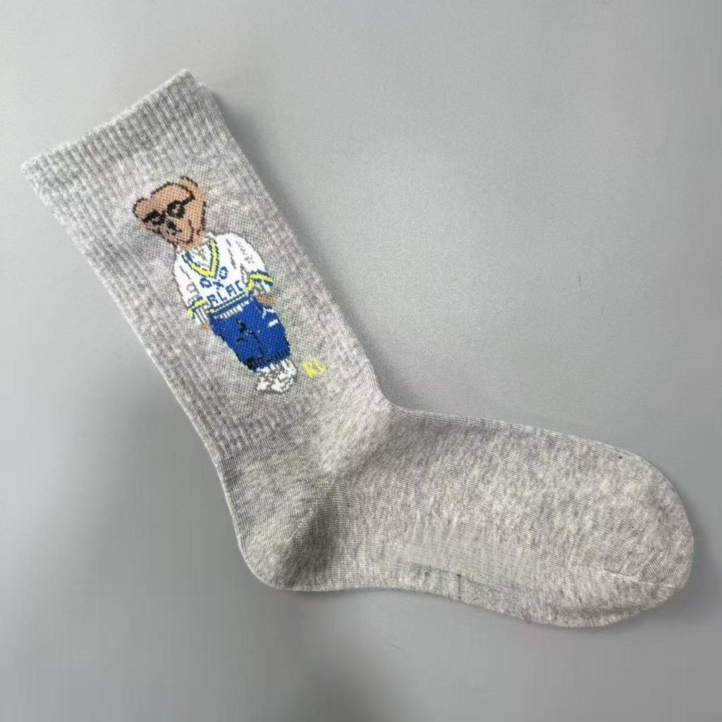 Autumn/Winter Bear Pattern Mid-Calf Women's Trendy Casual Socks