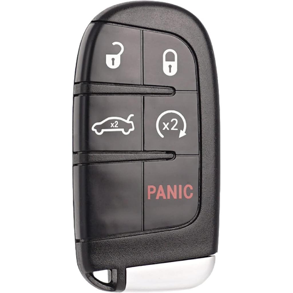 Remote Key Fob Replacement Fits for Chrysler 200 2015-2017 300 Dodge Charger Challenger - Smart Proximity Keyless Entry Remote Control 68155687AB