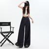 Drop jeans women's loose straight pants autumn pear-shaped body wide-leg pants slimming extended floor pants