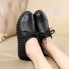 Woman Shoes New Leather Round Head Flat Shoes Women's Loafers Soft Sole Women's Single Shoes