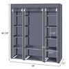 New Design Portable Closet Wardrobe Clothes Rack Storage Organizer Shelf Durable