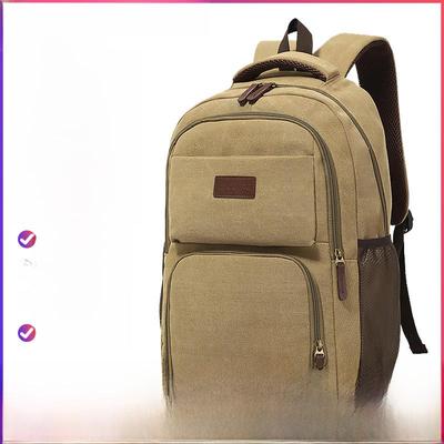 High-Grade Canvas Backpack: Unisex, Large Capacity, Waterproof, Casual