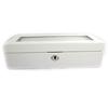 [N2620] - 'Wales' White Wood Watch Box 5 Watches - 29x12x8 Cm