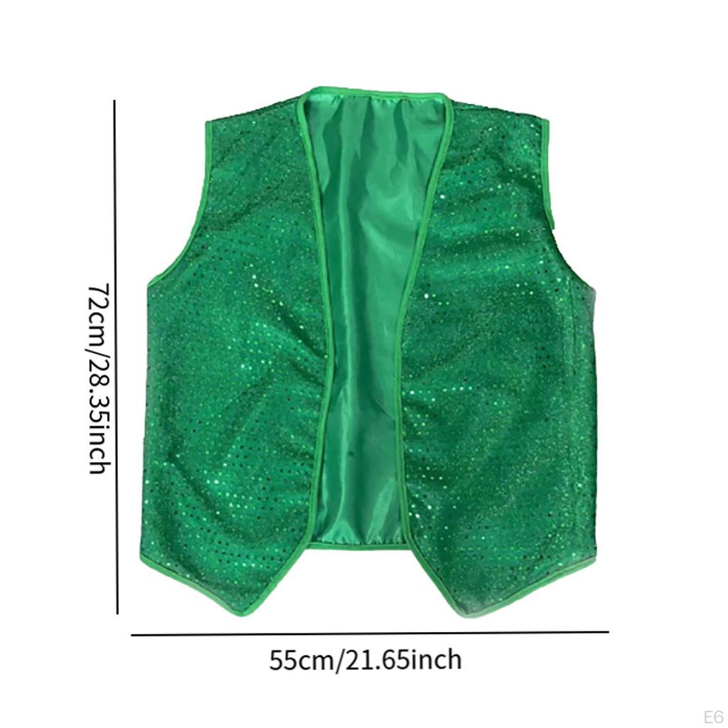 ST Patricks Day Vest Adults Costume for Party Prom Fancy Dress Stage Performance