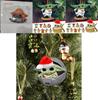 Charming Acrylic Baby Yoda Santa Claus Christmas Ornament For Festive Car Decor