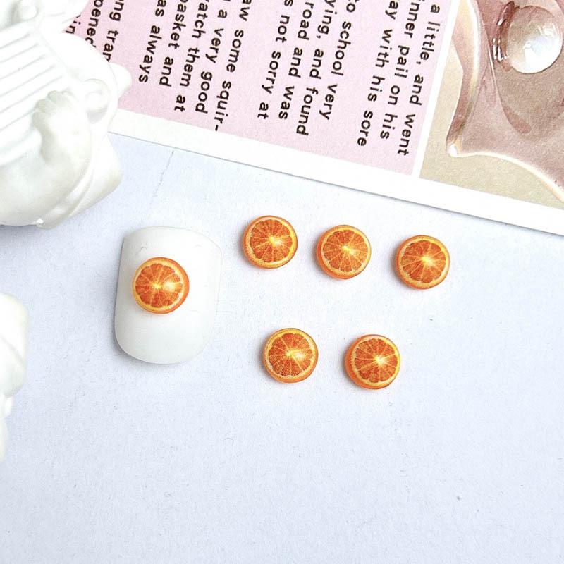 Cute Cartoon Fruit Nail Art Accessories Internet Celebrity New Strawberry Apple Hair Clip Accessories Handmade DIY Resin Accessories