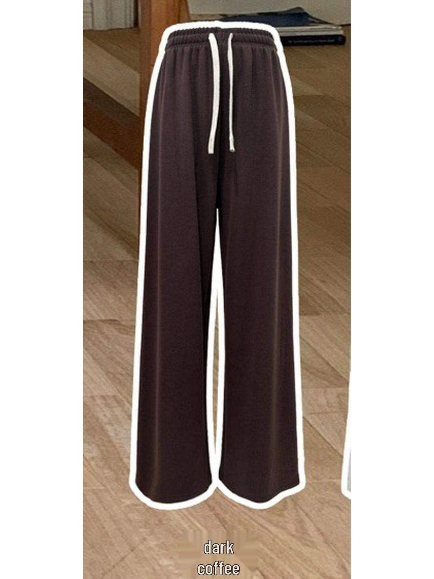 Women s Korean Style Soufflé Wide-Leg Pants: Drape, Comfort, Versatility, and a Slimming Old Money Look. L (45-55 kg)