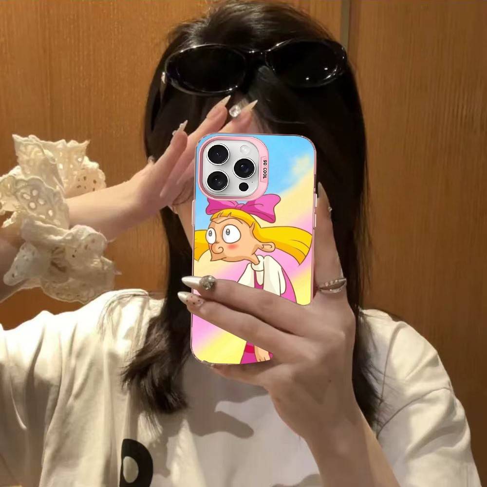 Cartoon Hey A-Arnold Cool Phone Case For IPhone 17 16 15 14 13 12 11 Pro MAX Matte Shockproof Back Anti Fall Matte Cover