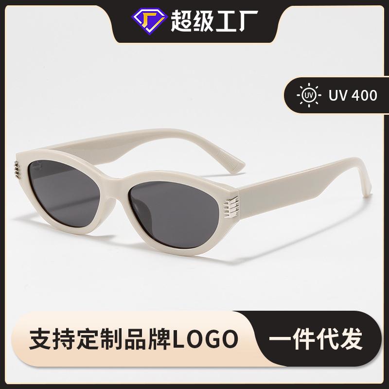 Glasses TR90Cat-eye Frame Ink Marks GM UV-protective High-end Men's Wear TAC Fashionable and Luxurious Polarized Sunglasses for Women