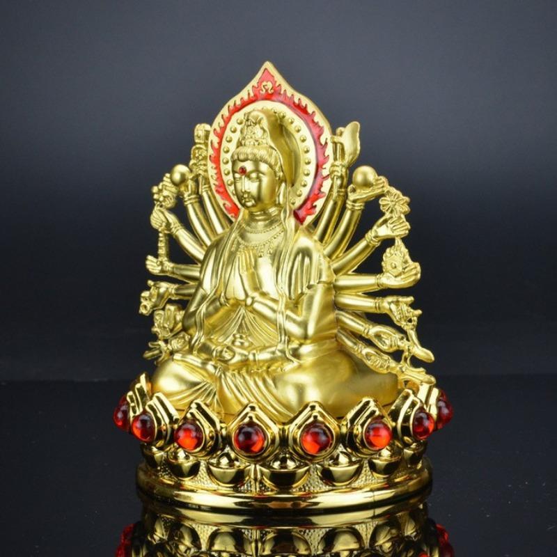 1PCS zinc alloy car mounted thousand handed Guanyin ornaments automotive supplies decorative gifts