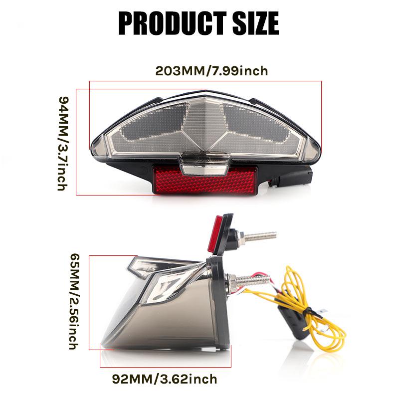 LED Tail Light For BMW F6500GS F800R F800S F800ST R1200GS Rear Led Taillight Stop Brake Turn Signal Lamp 12V