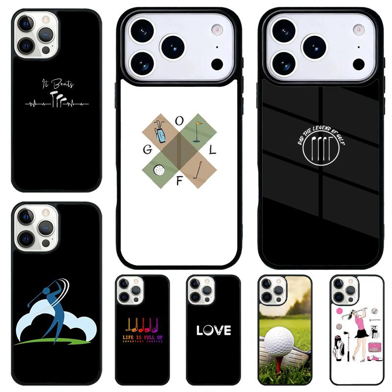 Love Golf Phone Case for iPhone 17 Air 16 15 11 12 14 13 Pro Max Shockproof Cover