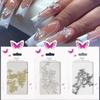 20Pcs 3D Nail Charms Butterfly Shape for Women Girls DIY Nail Art Decoration Craft Accessories