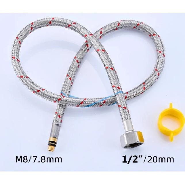 M8 M10 Hose Bathroom Floor Standing Hot And Cold Faucet Bathtub Faucet Inlet Pipe
