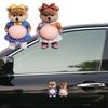 3D Pet Belly Sticker Soft Anti-Collision Sticker Cartoon Kitten/Puppy Decal with Big Belly Cute