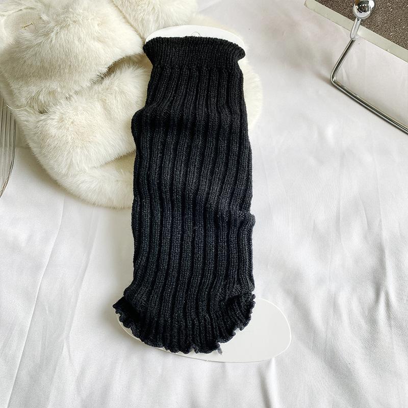 Vertical Strip Knitted Socks To Keep Warm Girls College Wind Knee Pads Long Boots Cover Over The Knee Parent-Child Pile Socks