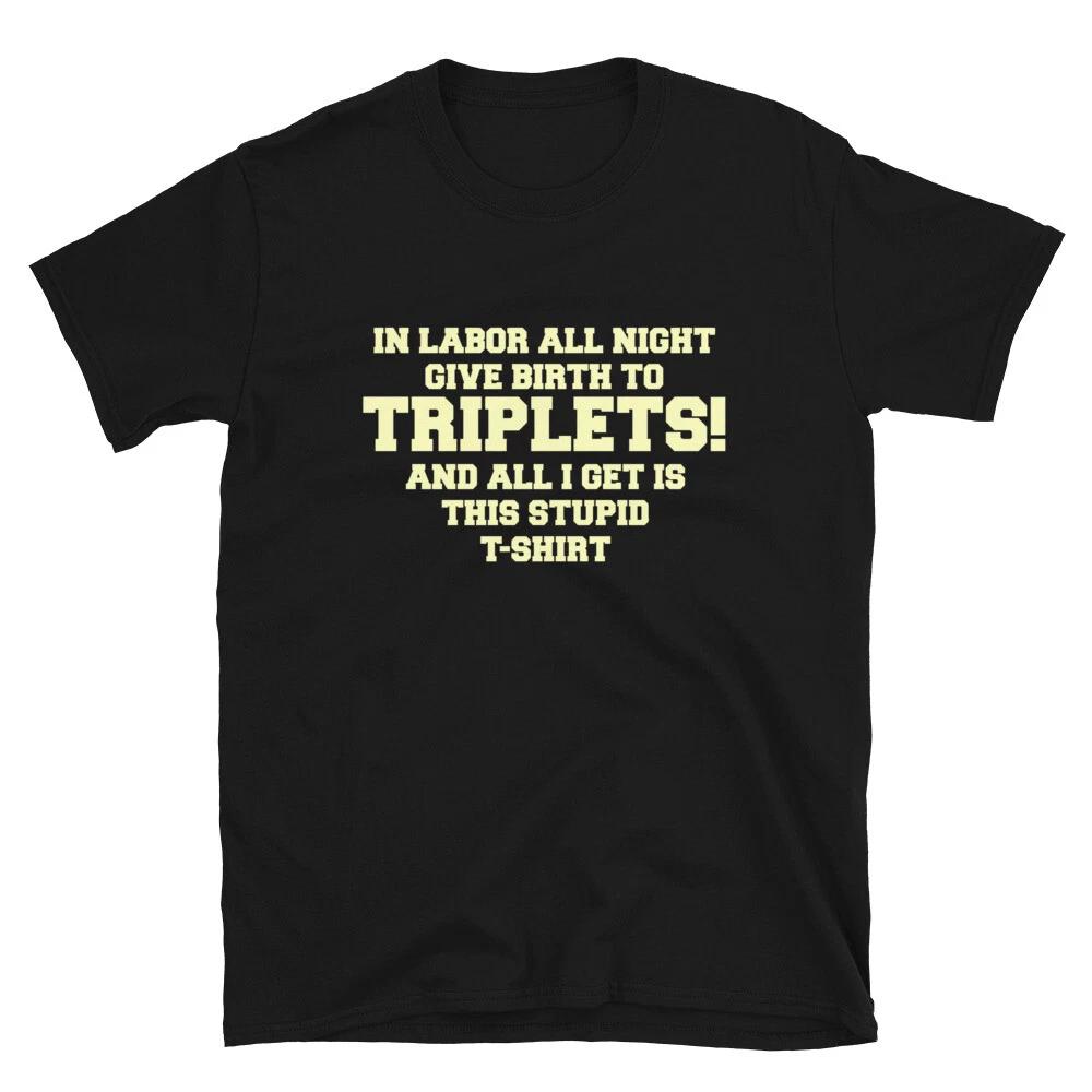 TRIPLETS Birth Get Well Soon Recovery Gift T-Shirt M