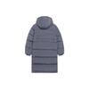 Li Ning Fitness Series Solid Color Long Removable Warm Down Jacket Men Outerwear Dark-Gray AYMT347-2