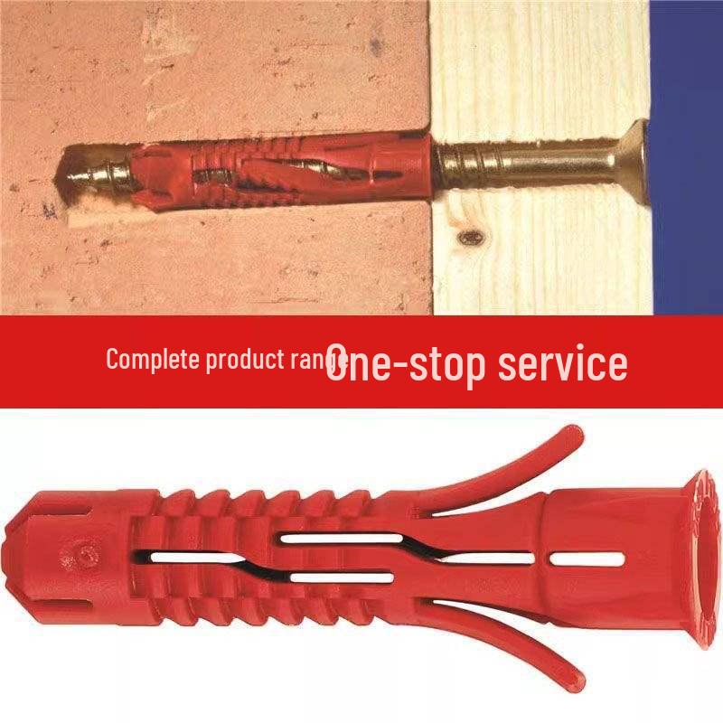 German Hilti Nylon Expansion Tube with Screws - Universal Anchor for Lightweight Brick, HUD 6810