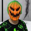 Halloween Horror Teufelsmaske Kürbismaske Lustige Cosplay Rollenspielmaske Dämon Terror Karnevalsparty Kostüm Requisiten
