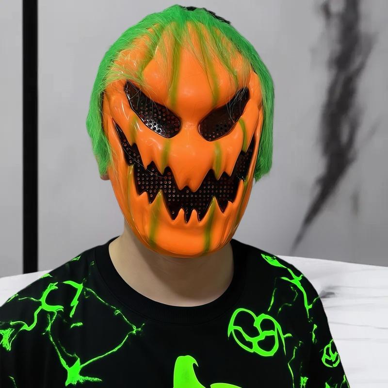 Halloween Horror Devil Mask Pumpkin Mask Funny Cosplay Roleplay Mask Demon Terror Carnival Party Costume Props