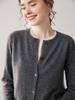 Autumn/Winter New Style Women's 100% Cashmere Knitted Two-Piece Look Cardigan Sweater