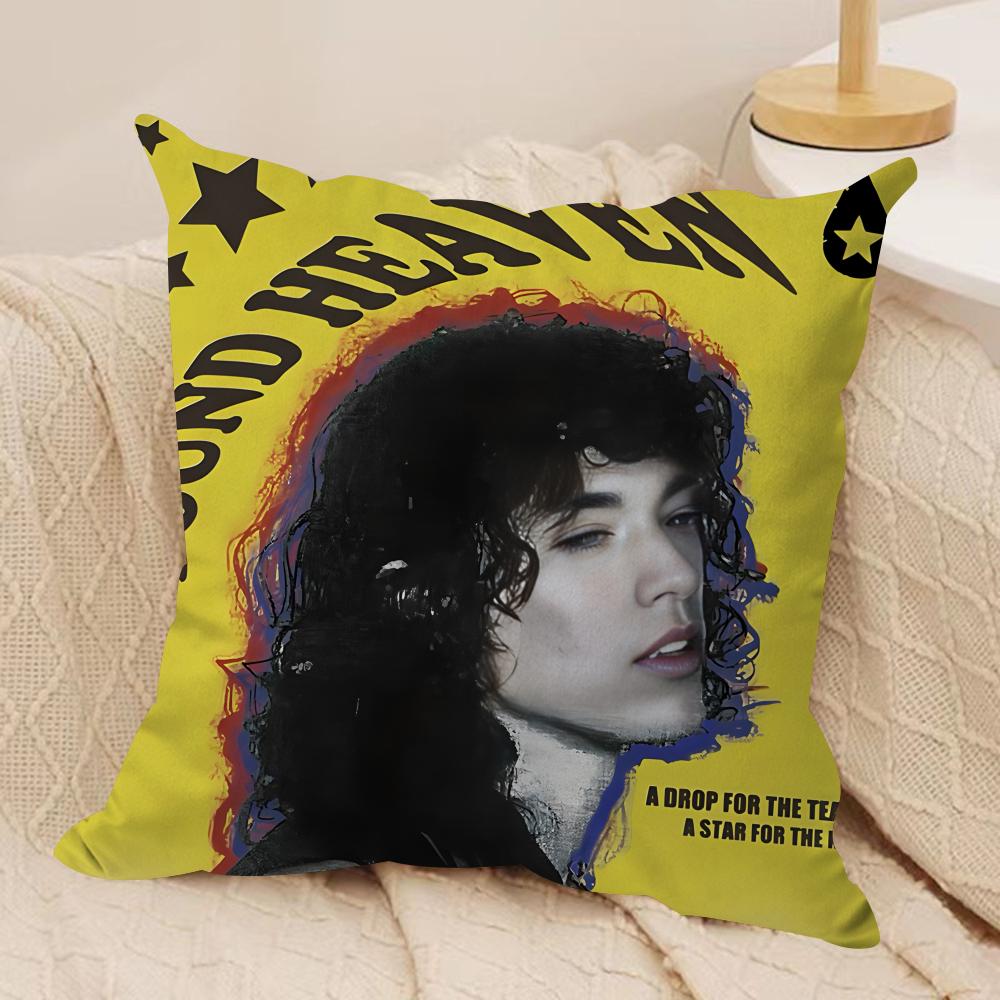 CConan Grays Anime Cushion Cover Silky Short Plush Invisible Zipper Dustproof Sofa Pillow Case For Home Decor