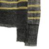 Alexander Wang border Long sleeve knit S Gray x yellow sweater Women Used