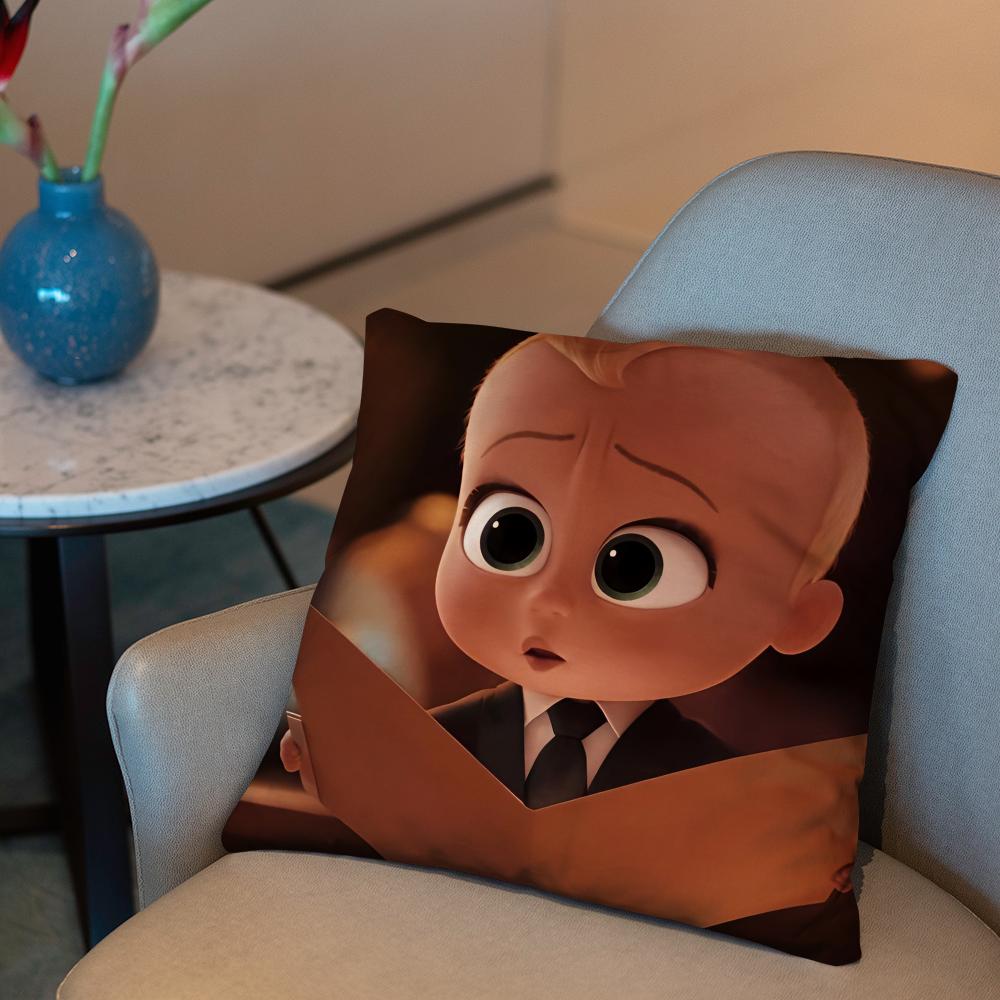 

Подушка-чохол Boss Baby 2-в-1 Реверсивний плюшевий чохол для подушки | Авто/Диван/Ліжко | Ідеальний подарунок 18x18Inch