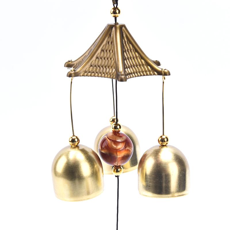 

Металлический медный подвесной колокольчик ветра, украшение двери, подвеска Lucky Cat по фэн-шуй 1PC